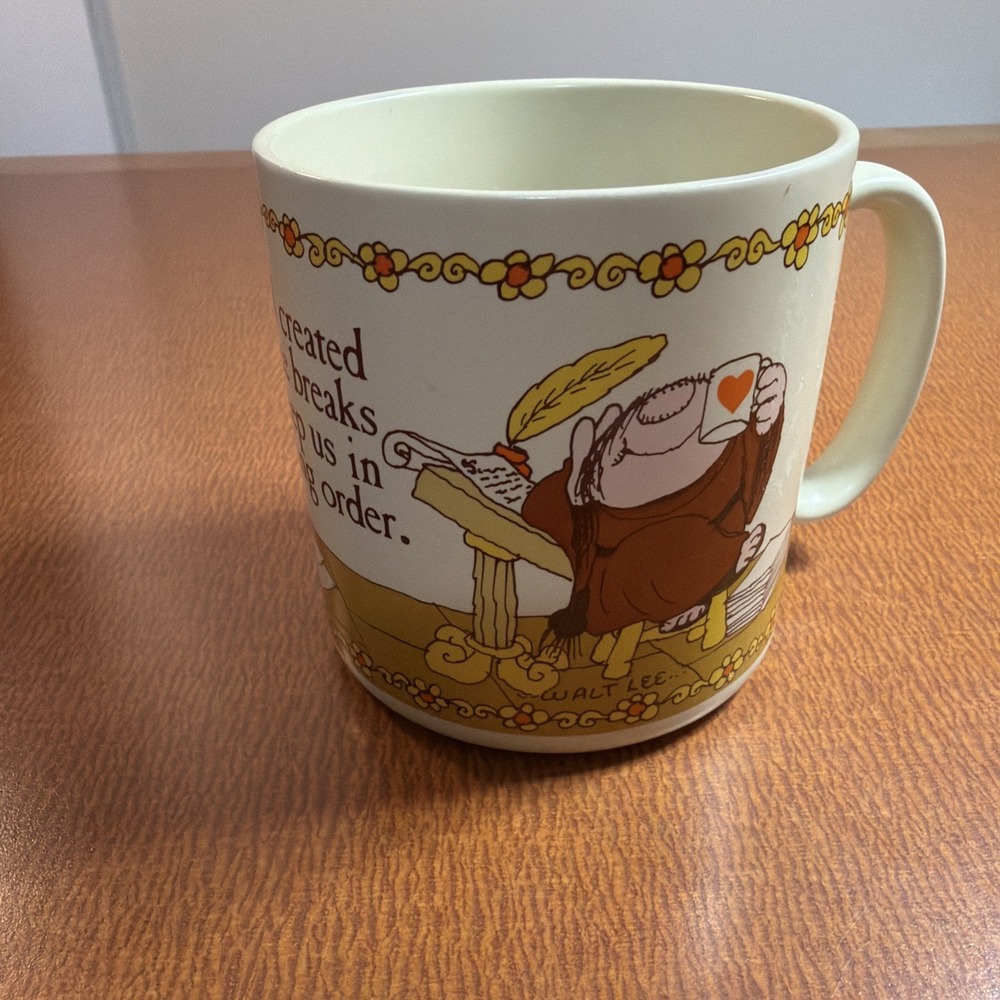 Vintage 1985 Sherman On The Mount Stoneware Coffee Mug Cup American Greetings
